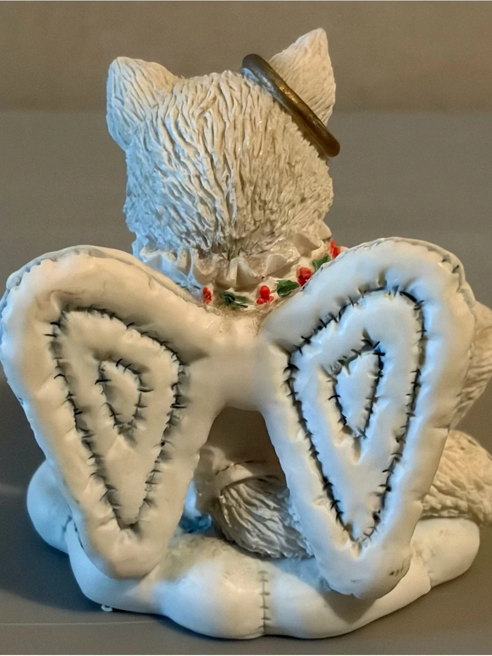 Vintage Calico Kittens “Joy To The World” Angel Cat Figurine